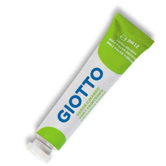 GIOTTO - 35501100 - Tempera Tubo 7 - 21ml - verde cinabro - Giotto