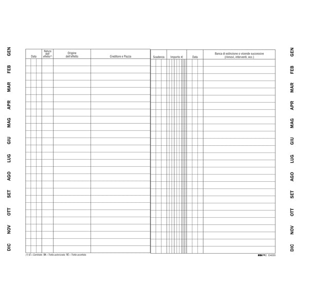 Formulario dei rifiuti snap - 4 copie - DU18583030F - Data Ufficio