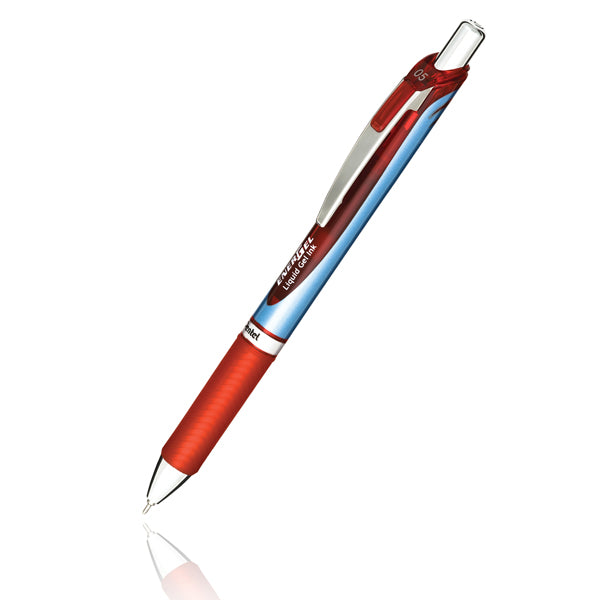 PENTEL - BLN75-BO - Roller a scatto Energel XM Click - punta 0,5mm - rosso  - Pentel