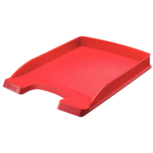 LEITZ - 52370025 - Vaschetta portacorrispondenza Leitz Plus Slim - 25,5 x 36 x 3,7 cm - rosso - Leitz