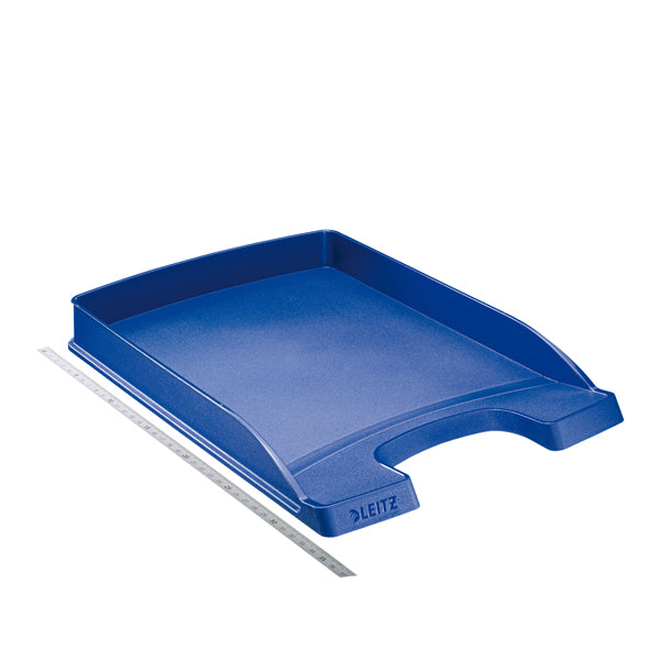 LEITZ - 52370035 - Vaschetta portacorrispondenza Leitz Plus Slim - 25,5 x 36 x 3,7 cm - blu - Leitz