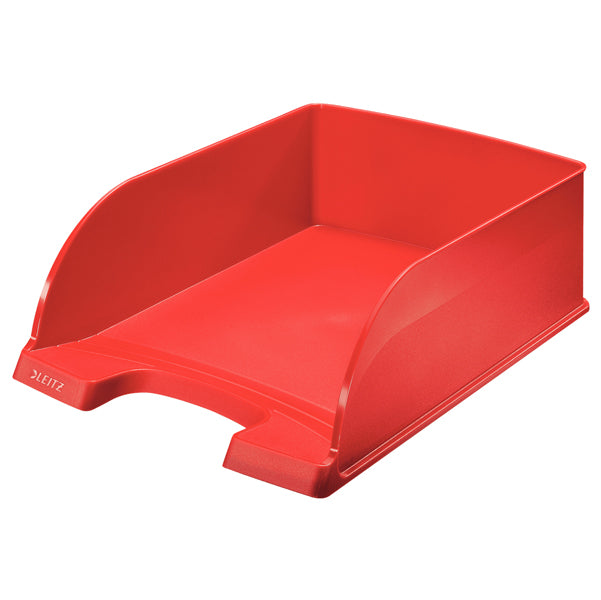 LEITZ - 52330025 - Vaschetta portacorrispondenza Leitz Plus Jumbo - 25,5 x 10,3 x 36 cm - rosso - Leitz