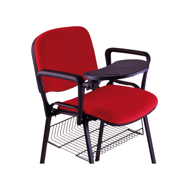 Unisit - ACCKTDAFO2 - Set 2 braccioli con tavoletta ovale - destra - per sedie serie Dado - nero - Unisit