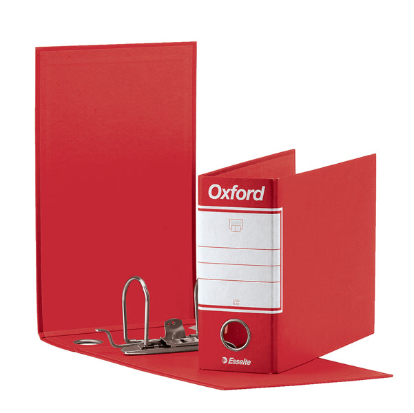 ESSELTE - 390781160 - Registratore Oxford G81 - dorso 8 cm - memorandum 23x18 cm - rosso - Esselte