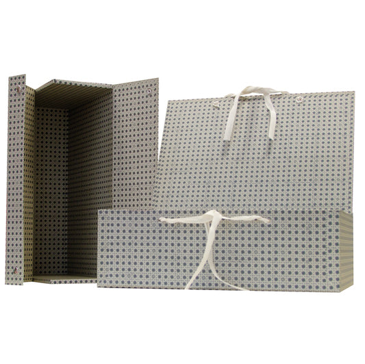 BREFIOCART - 0203700 - Scatola archivio in legno - 38x27 cm - dorso 12 cm - grigio - Brefiocart