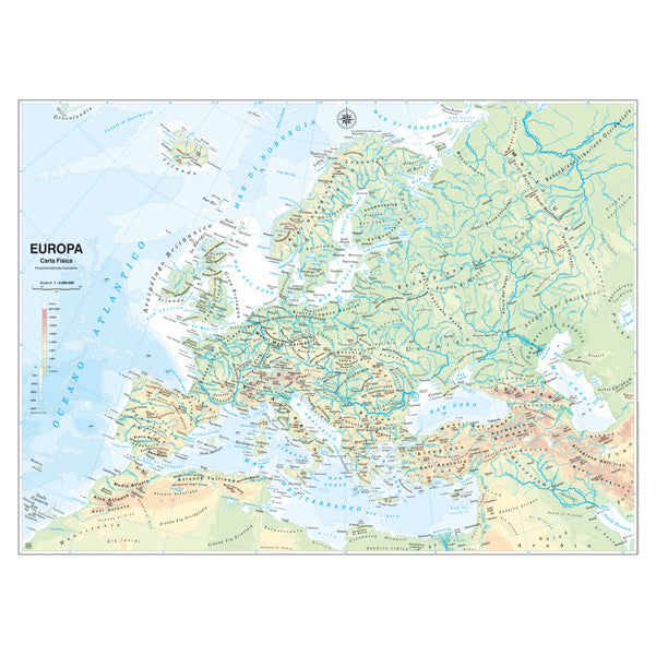 BELLETTI - MS03PL - Carta geografica Europa - scolastica - murale - Belletti