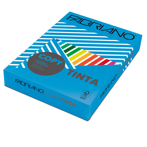 FABRIANO - 60321297 - Carta Copy Tinta - A4 - 80 gr - colori forti azzurro - Fabriano - conf. 500 fogli