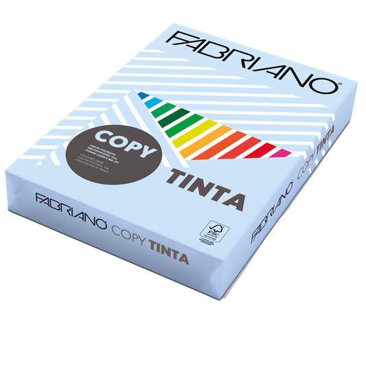 FABRIANO - 60721297 - Carta Copy Tinta - A4 - 80 gr - colore tenue celeste - Fabriano - conf. 500 fogli