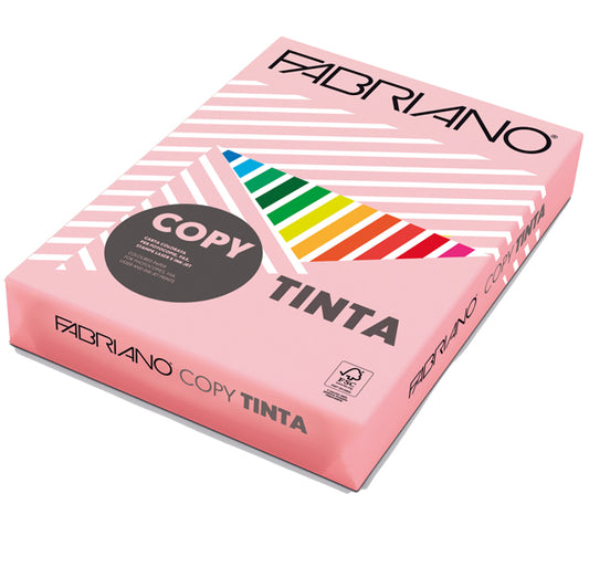 FABRIANO - 61421297 - Carta Copy Tinta - A4 - 80 gr - colore tenue rosa - Fabriano - conf. 500 fogli