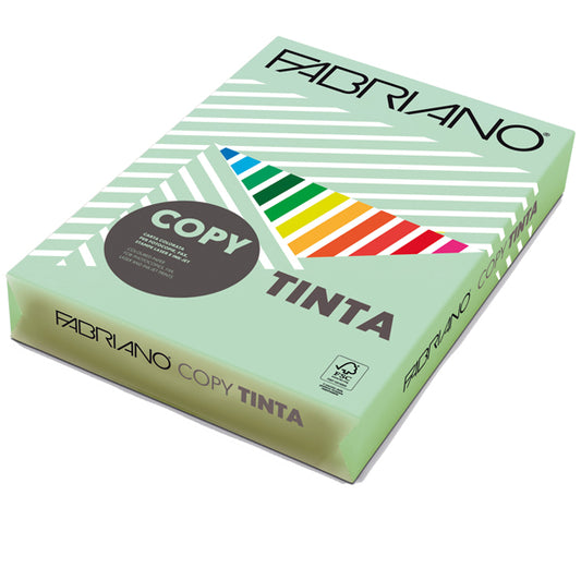 FABRIANO - 66121297 - Carta Copy Tinta - A4 - 80 gr - colore tenue verde chiaro - Fabriano - conf. 500 fogli