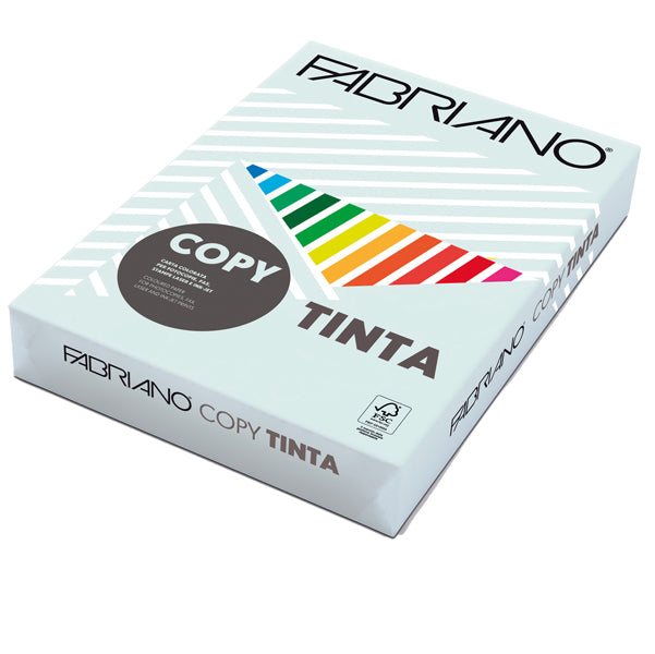 FABRIANO - 66321297 - Carta Copy Tinta - A4 - 80 gr - colore tenue celeste chiaro - Fabriano - conf. 500 fogli