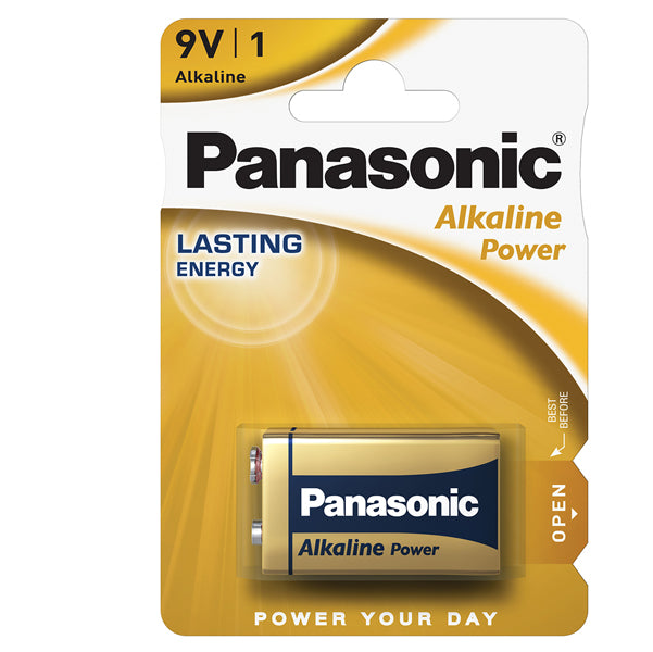 PANASONIC - C500061 - Pila Transistor - 9V - alcalina - Panasonic - blister 1 pezzo