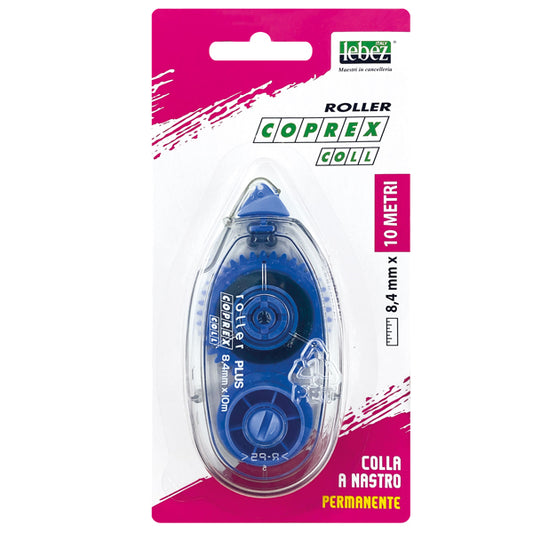 LEBEZ - 6006 - Colla a nastro Coprex Coll - 8,4 mm x 10 m - Lebez