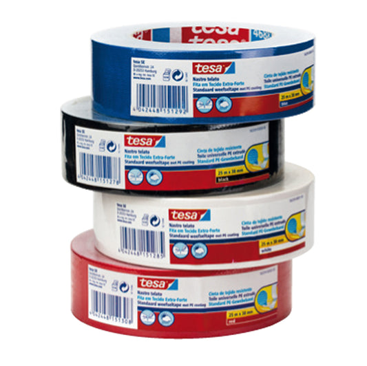 TESA - 56359-00001-01 - Nastro adesivo telato - 3,8 cm x 25 m - bianco - Tesa