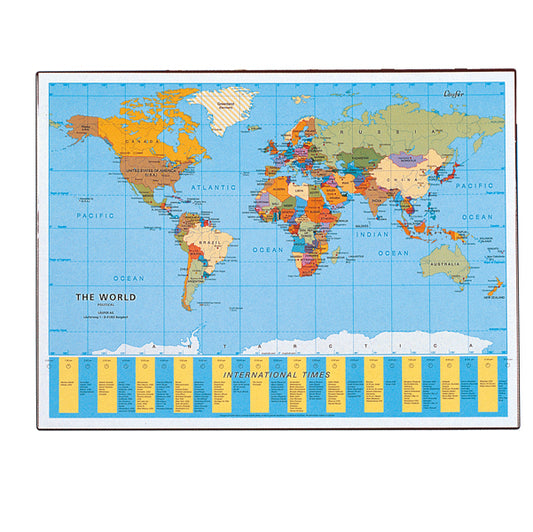 LEBEZ - 45350 - Sottomano Geographic Planisfero - 40 x 53 cm - LAufer