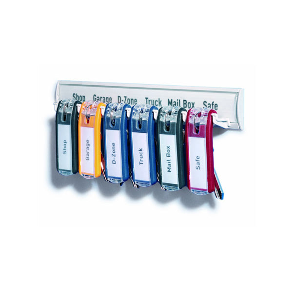 DURABLE - 1957-00 - Portachiavi Key Clip - colori assortiti - Durable - conf. 6 pezzi