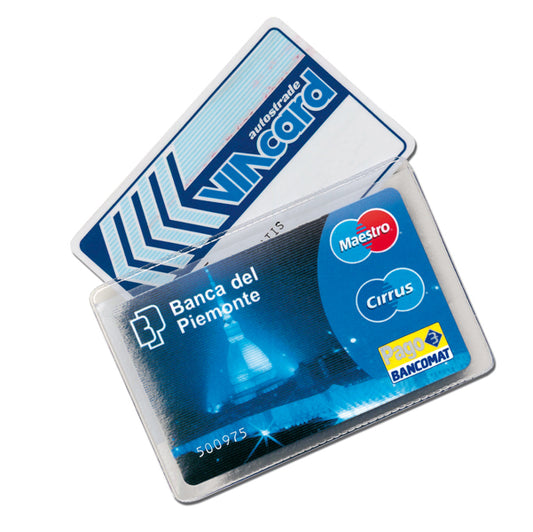 ALPLAST - 999 - Portacard Cristalcard - per 2 tessere - 9,7x6,3 cm - Alplast - conf. 100 pezzi