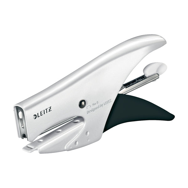 LEITZ - 55472001 - Cucitrice Wow a pinza 5547 - bianco metallizzato - Leitz