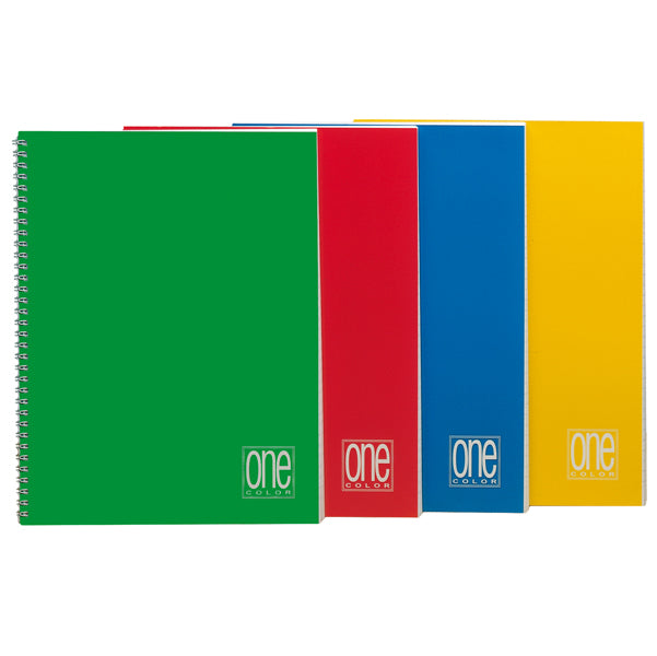 BLASETTI - 1299 - Quaderno One Color - A5 - s-fori - 1 rigo - 60 fogli - 80 gr - spiralato - Blasetti