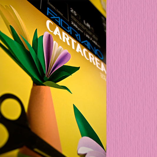 FABRIANO - 46435123 - Cartoncino CartaCrea - 35x50cm - 220gr - fucsia - Fabriano - blister 10 fogli