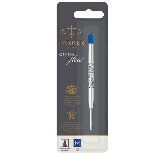 PARKER - 1950371 - Refill Quink Flow - punta media - blu  - Parker