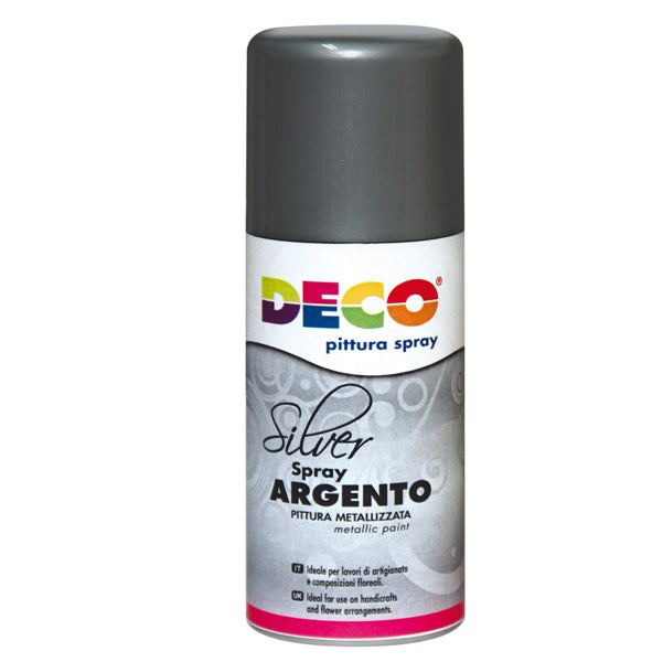 DECO - 615-2 - Vernice spray - 150ml - argento - DECO