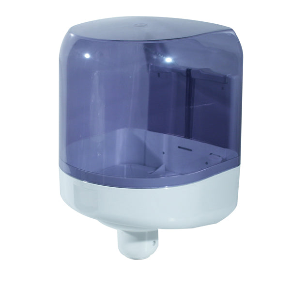MAR PLAST - A58171 - Dispenser asciugamani a spirale Prestige -  formato Maxi - 25,6x27,5x33,5 cm - bianco-azzurro trasparente - Mar Plast