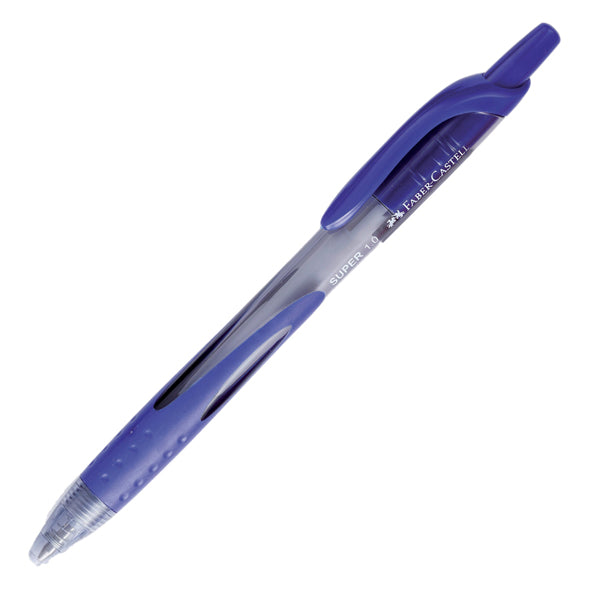 FABER-CASTELL - 143851 - Penna a sfera a scatto Super - punta 1,0mm - blu - Faber Castell