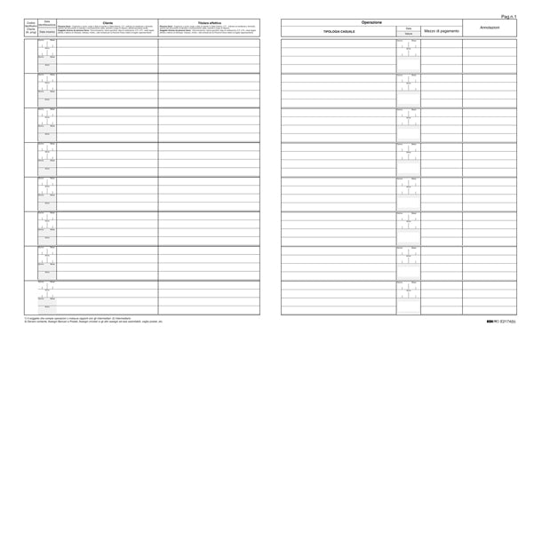 EDIPRO - E2174 - Registro antiriciclaggio per professionisti - 31 x 24cm - 46 fogli - Edipro