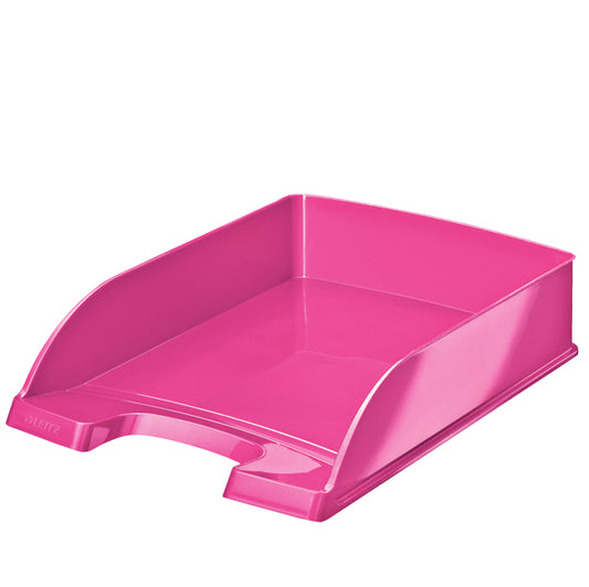 LEITZ - 52263023 - Vaschetta portacorrispondenza WOW - 25,5 x 35,7 x 7 cm - fucsia metallizzato - Leitz