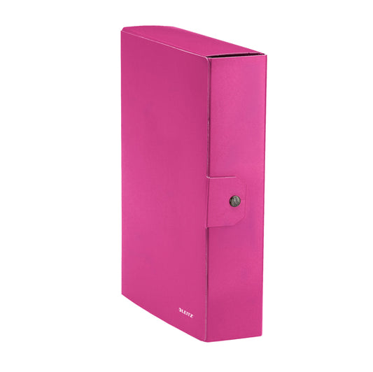 LEITZ - 39670023 - Scatola progetto WOW - dorso 8 cm - fucsia metallizzato - Leitz