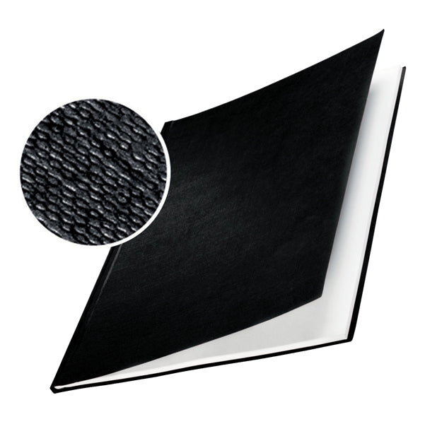 LEITZ - 73930035 - Copertine Impressbind - rigide - 14 mm - finitura lino - blu - Leitz - scatola 10 pezzi