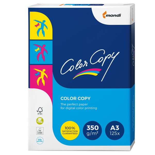 MONDI - 6398 - Carta Color Copy - 320 x 450 mm - 350 gr - bianco - Sra3 - Mondi - conf. 125 fogli