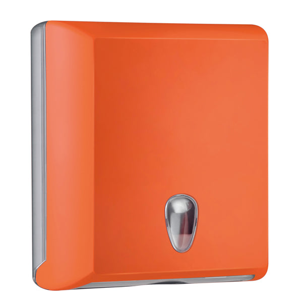 MAR PLAST - A70610EAR - Dispenser asciugamani piegati Soft Touch - 29x10,5x30,5 cm - arancio - Mar Plast