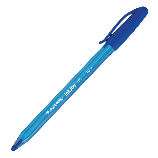 PAPERMATE - S0957130 - Penna a sfera con cappuccio Inkjoy 100 - punta 1,0mm - blu  - Papermate