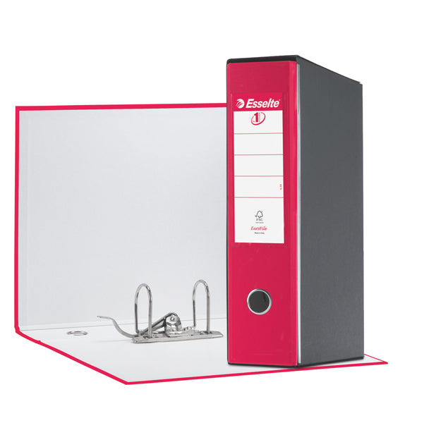 ESSELTE - 390755900 - Registratore Eurofile G55 - dorso 8 cm - protocollo 23x33 cm - fucsia - Esselte
