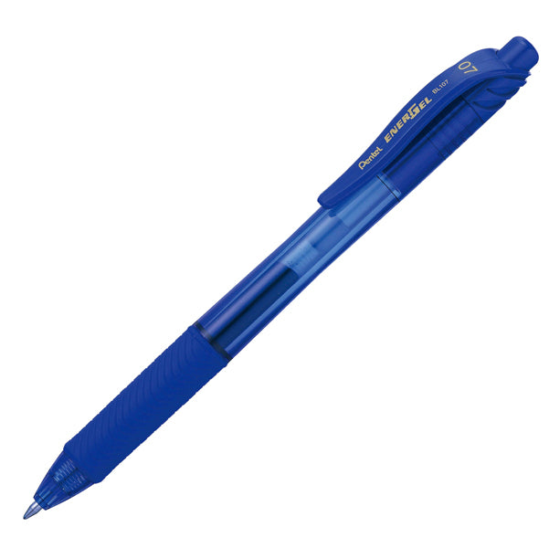 PENTEL - BL107-CX - Roller a scatto Energel X BL107 - punta 0,7mm blu  - Pentel