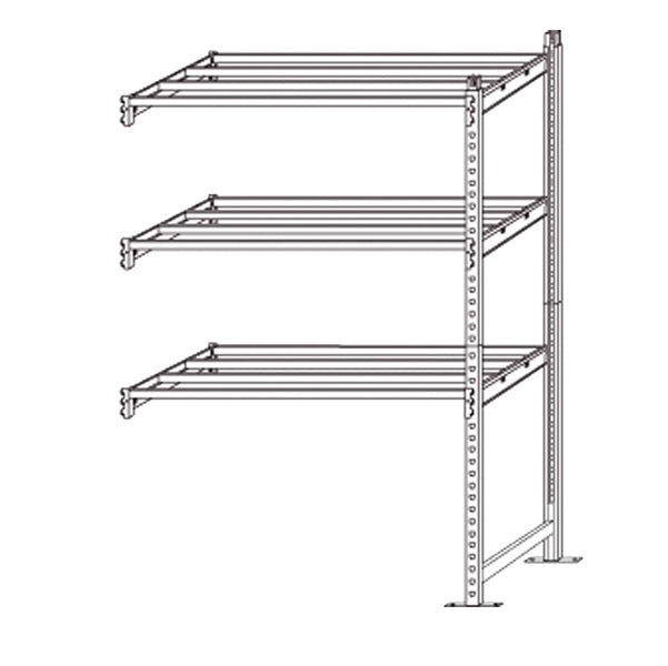 PAPERFLOW - K605131 - Kit aggiunta scaffale - 5 ripiani - 100 x 35 x 200 cm - acciaio cromato - Paperflow