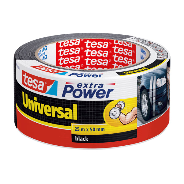 TESA - 56388-00001-08 - Nastro adesivo Extra Power Universal - 5 cm x 25 m - nero - Tesa