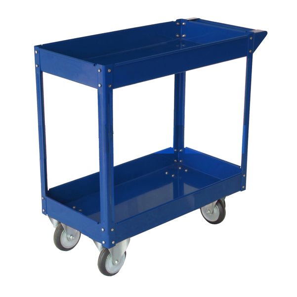 SERENA GROUP - TC4102 - Carrello da lavoro - 2 ripiani - 84 x 41 x 82 cm - portata max 100 kg - acciaio verniciato - blu - Serena Group
