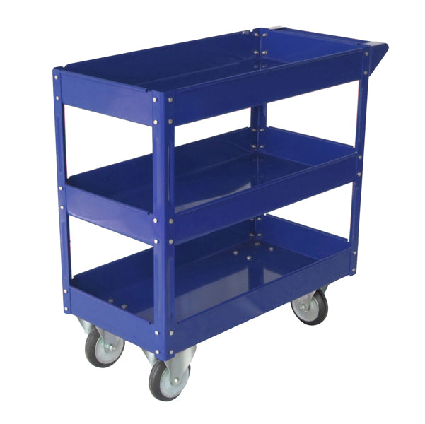 SERENA GROUP - TC4103 - Carrello da lavoro - 3 ripiani - 84 x 41 x 82 cm - portata max 100 kg - acciaio verniciato - blu - Serena Group