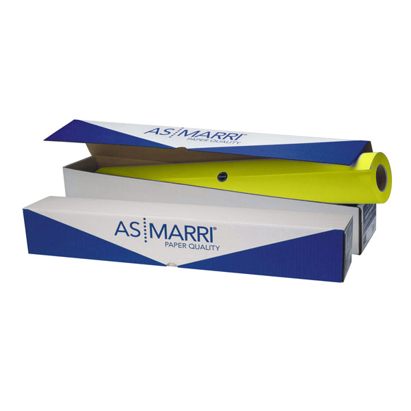 AS MARRI - 8429 - Carta J.90 8429 - per plotter inkjet - 914 mm x 50 mt - 100 gr - giallo fluo - As Marri