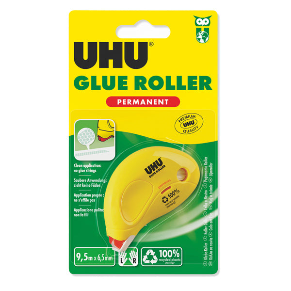 UHU - 64231 - Colla a nastro DryClean Roller - permanente - 6,5 mm x 8,5 m - UHU