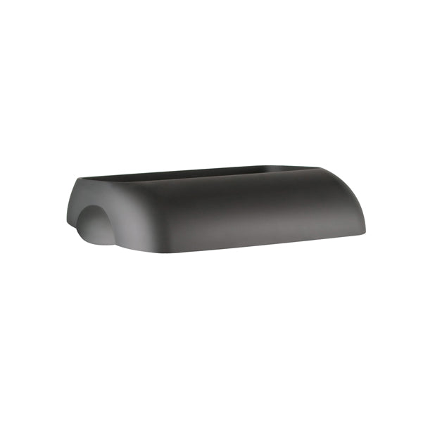 MAR PLAST - A74401NE - Coperchio per cestino gettacarte Soft Touch - 33,5x22,5x9 cm - 23 L - nero - Mar Plast