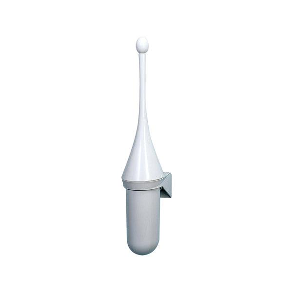 MAR PLAST - A65801 - Portascopino per bagno - da parete - ABS - 7,2x15x48 cm - bianco - Mar Plast