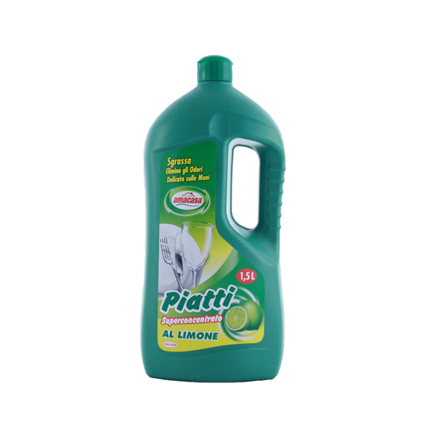 AMACASA - 100605915004 - Detersivo per piatti - limone - 1500 ml - Amacasa