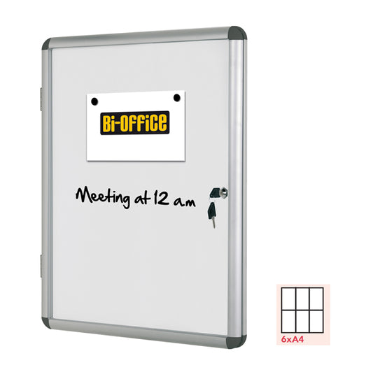 BI-OFFICE - VT620109150 - Bacheca per interni - fondo bianco magnetico - 6 fogli A4 - orizzontale - Bi-Office