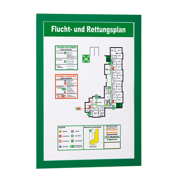 DURABLE - 4872-05 - Cornice magnetica Duraframe  - A4 - 21 x 29,7 cm - verde - Durable