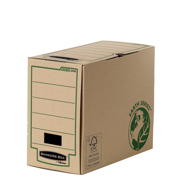 BANKERS BOX - 4470301 - Scatola archivio Bankers Box Earth Series - A4 - 25 x 31,5 cm - dorso 15 cm - Fellowes - 68046 -  Conf. da 1 Pz.