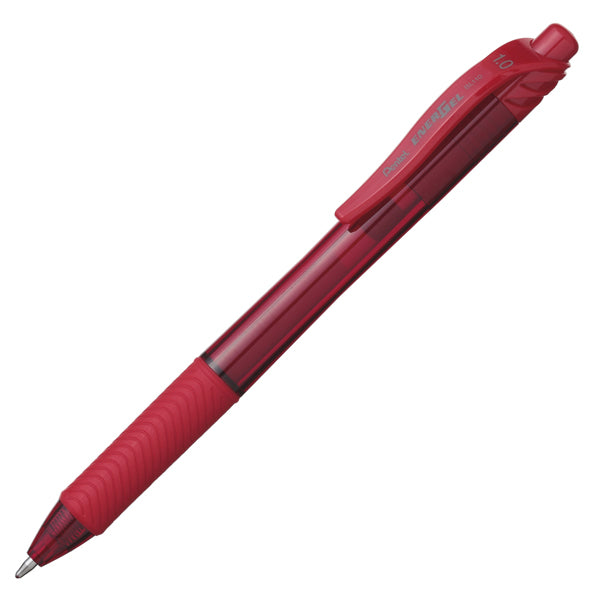 PENTEL - BL110-BX - Roller a scatto Energel X Click BL110 - punta 1,0mm - rosso  - Pentel